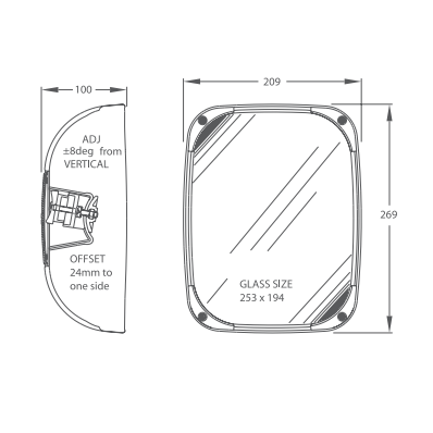 Britax mirror outlet parts