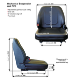 UNIVERSAL FORKLIFT SEAT TS 009