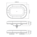 BRITAX BF700 SERIES LED MICROBAR