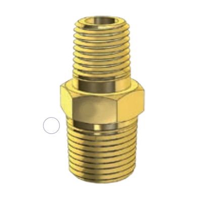 BRASS FITTING - UNEQUAL HEX NIPPLE - IMPERIAL – Von Pace Group